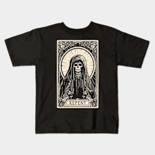 Repent Tarot Card Kids T-Shirt